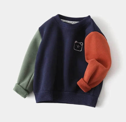 Color Block Crew Neck