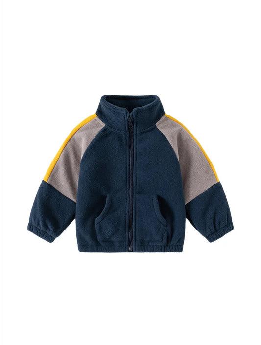 Color Block Fleece Jacket