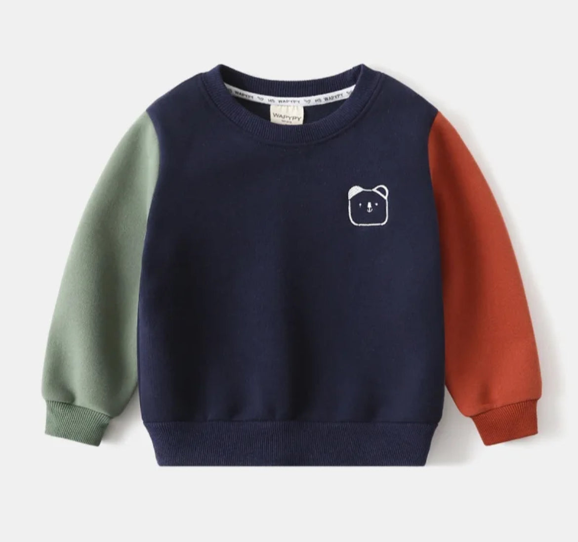 Color Block Crew Neck