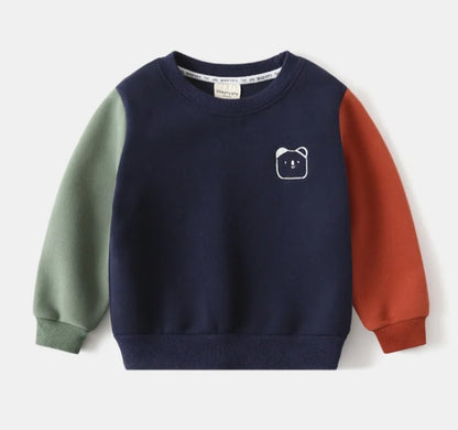 Color Block Crew Neck