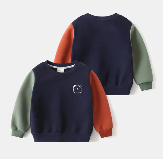 Color Block Crew Neck