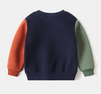 Color Block Crew Neck