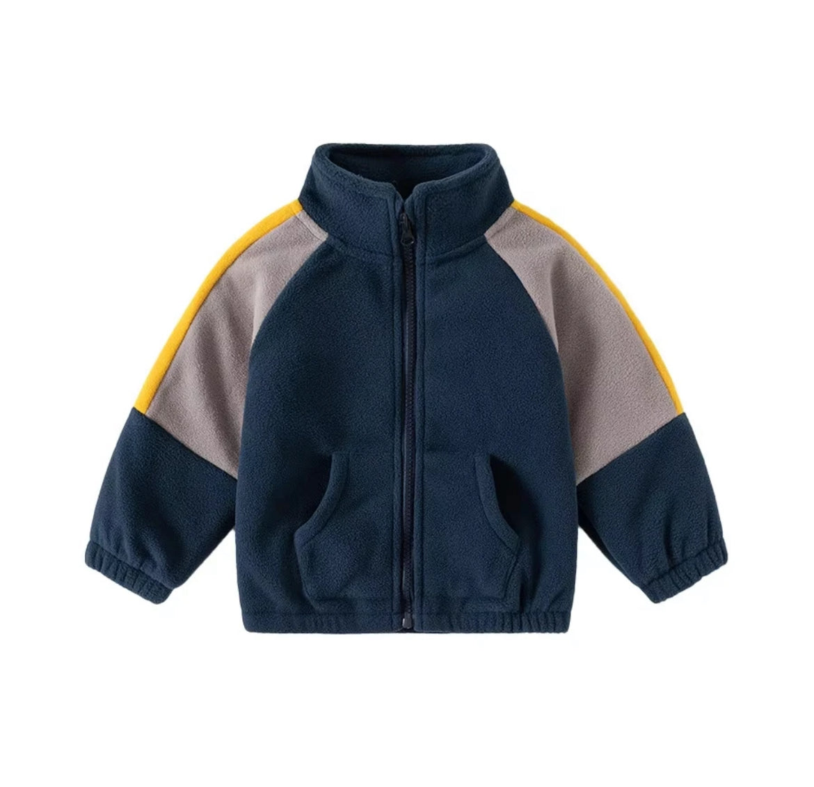 Color Block Fleece Jacket