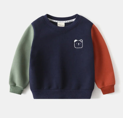 Color Block Crew Neck