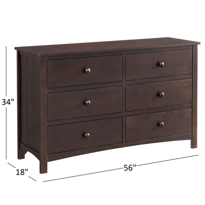 Oxford - Nolan 6 Drawer Dresser- RTA