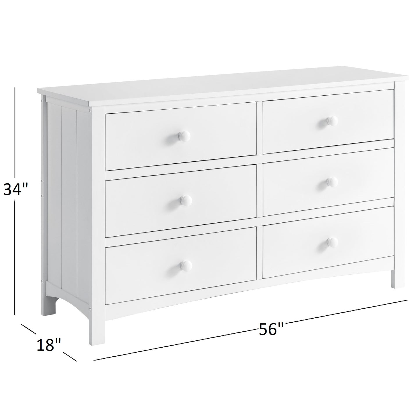 Oxford - Nolan 6 Drawer Dresser- RTA