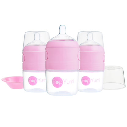 PopYum 5oz Anti-Colic 3-Pack Baby Bottle